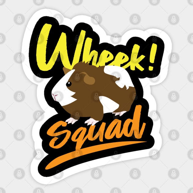 Wheek Squad Gift for Guinea Pig Lovers Cute Guinea Pig Sticker by Riffize